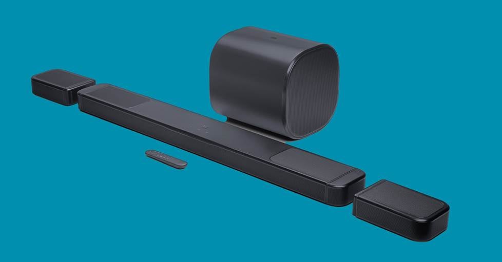 JBL Bar 1300 MK 2 sound bar with wireless rear speakers and subwoofer