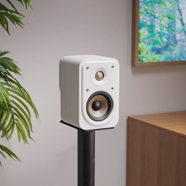 polk audio ES10 白 綺麗 Signature Elite 100W Bookshelf Speaker, Polk ES10 White- PAIR