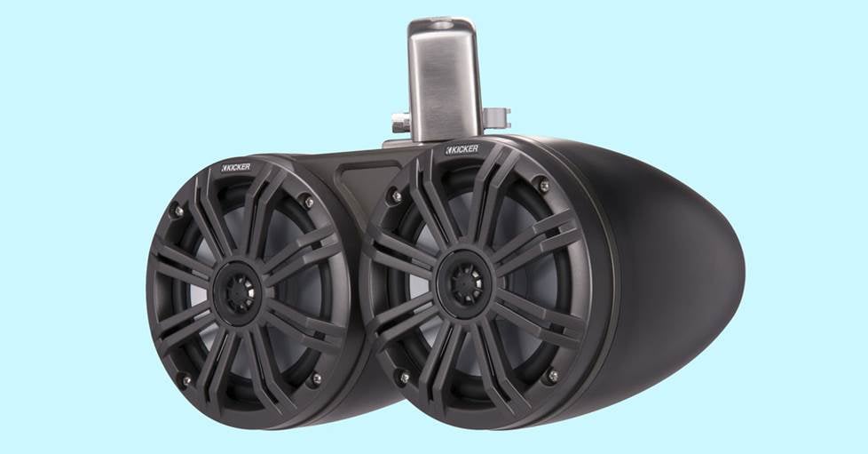 Kicker 45KMTDC65 Dual 6-1/2" wakeboard tower speakers