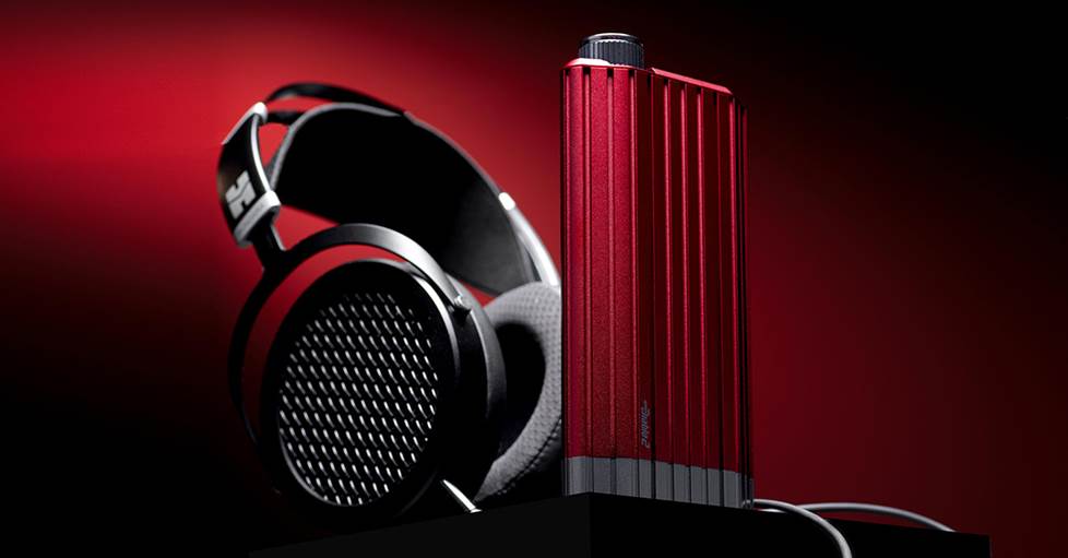 iFi Audio iDSD Diablo 2 DAC with headphones