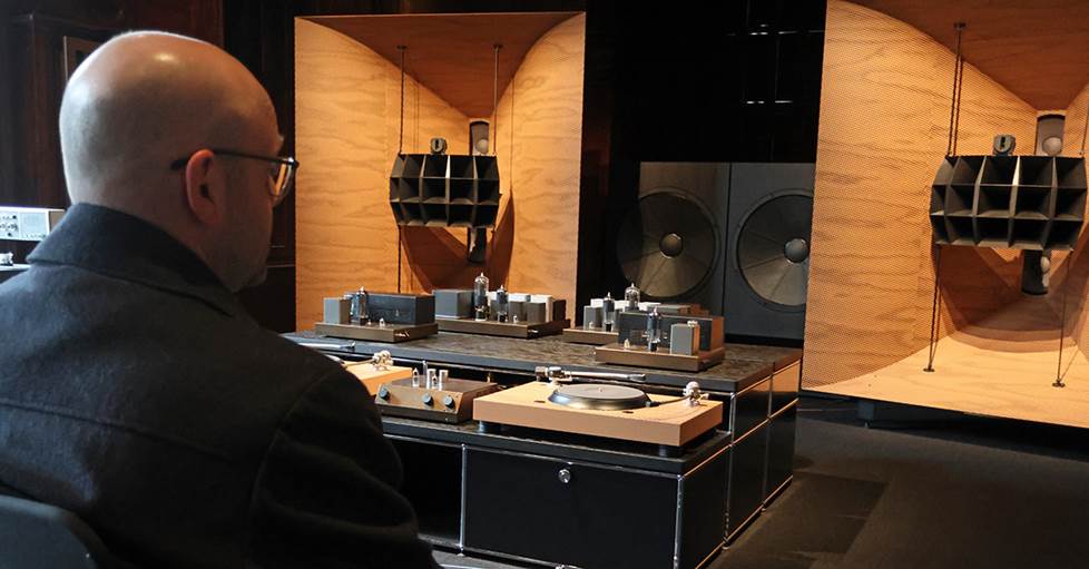 Jeff enjoying HiFi Pursuit Listening Room Dream No. 3
