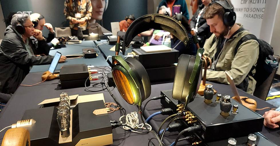 Meze Audio booth at CanJam