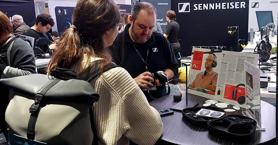 Sennhesier booth at CanJam