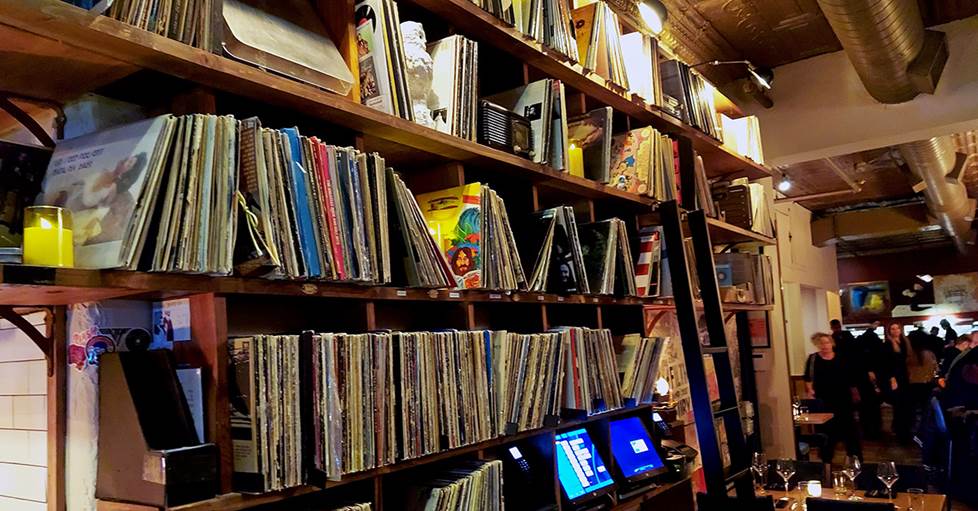 Inside the Vinyl Steakhouse, NYC