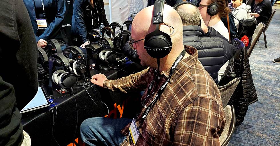 Jeff at Beyerdynamic CanJam booth