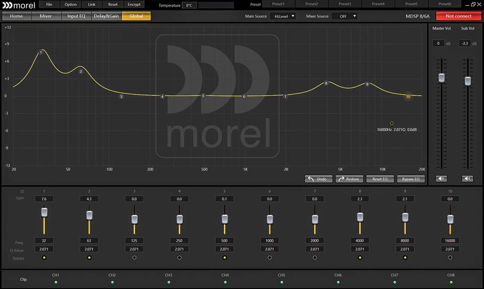 screenshoot of DSP app for PC