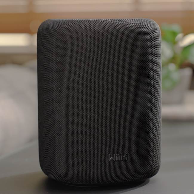 WiiM Sound Lite (Black) Compact streaming music speaker with Wi-Fi
