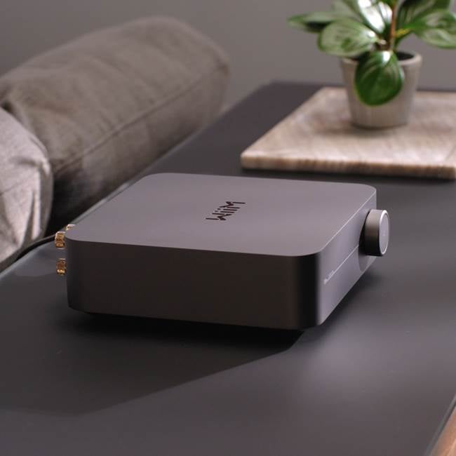 WiiM Amp (Space Gray) Wireless streaming amplifier with Bluetooth