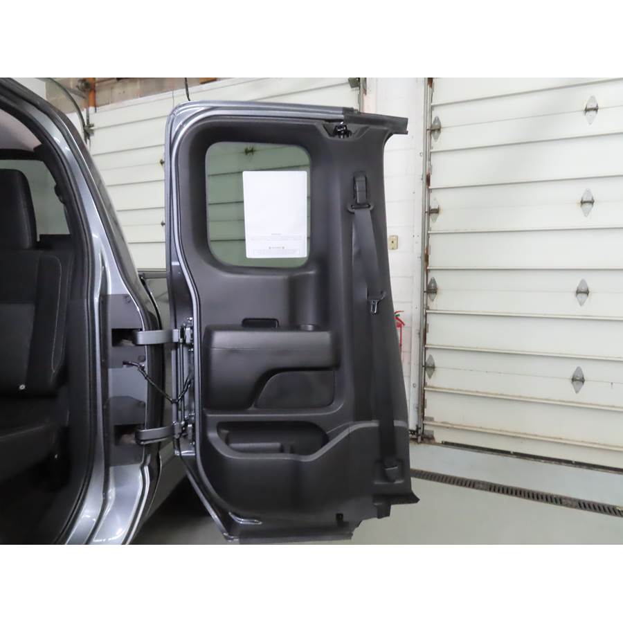 2018 Nissan Titan Rear door speaker location