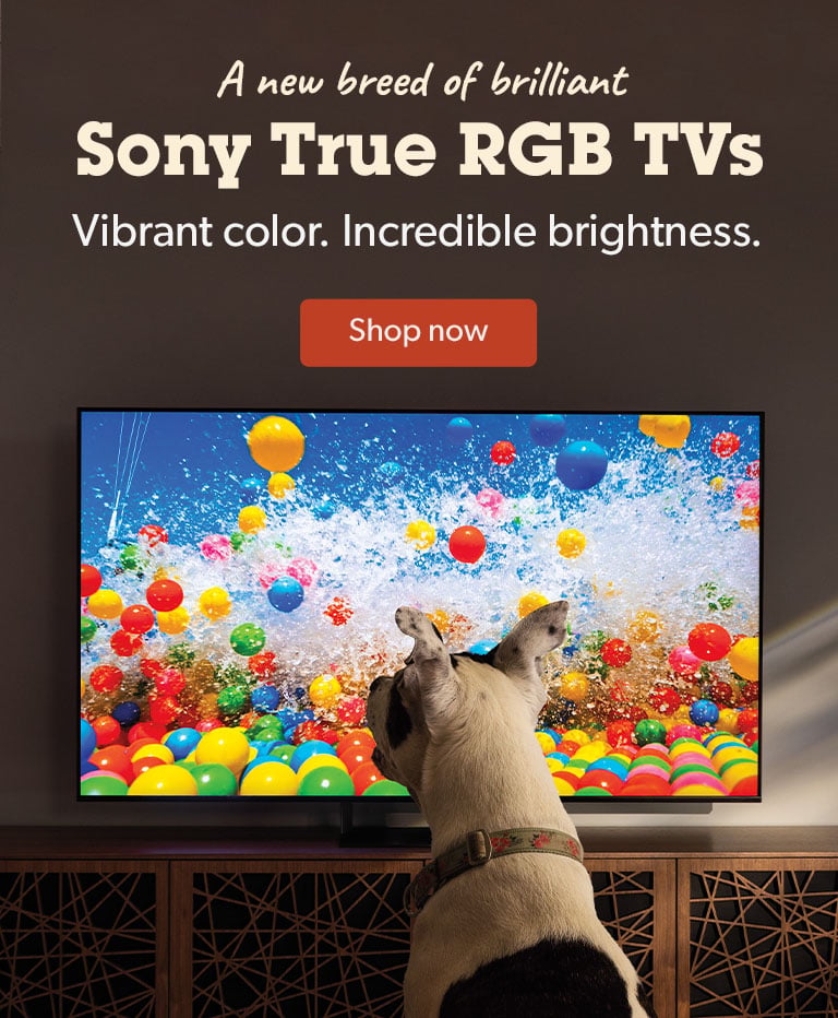 Brilliant picture. Tail-wagging deals. Up to $3,000 off select Sony TVs and projectors. Shop now