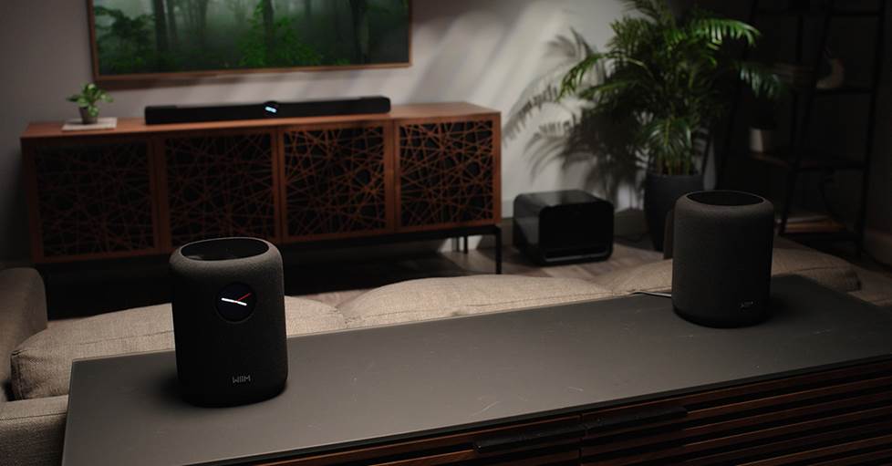 Wiim Bar in a 3.1.2 Dolby Atmos surround sound system