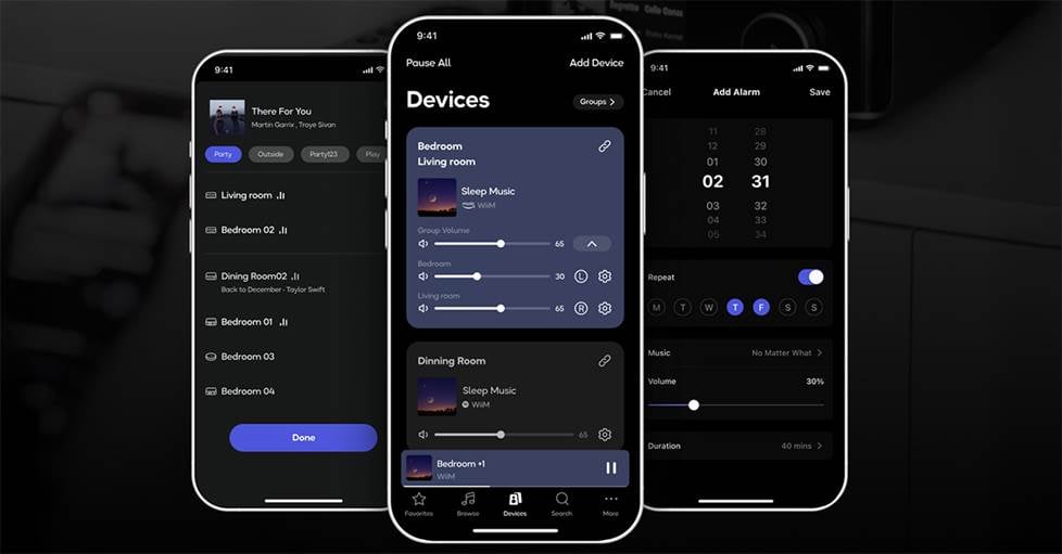 WiiM Home App screenshots