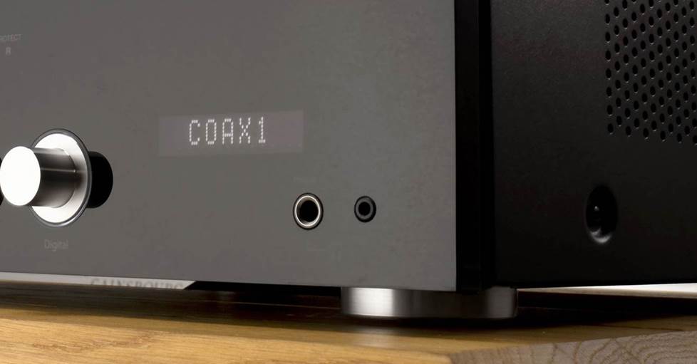 Detail of Advance Paris A12 headphone jacks