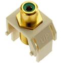 On-Q RCA to F-Type Keystone Connector - Green