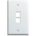 On-Q Single-Gang Wall Plate (White) - 2-Port