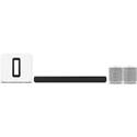 Sonos Arc/Sub/One SL Home Theater Bundle - Black Arc, White Sub/Surrounds