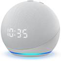 Amazon Echo Dot with Clock (4th Generation) - Glacier White