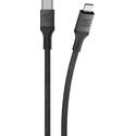 Scosche StrikeLine™ USB-C to Lightning® Cable - 4-foot, Black/Gray