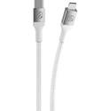 Scosche StrikeLine™ USB-C to Lightning® Cable - 4-foot, White/Gray