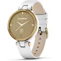 Garmin Lily - Classic Edition, Gold bezel,white leather band
