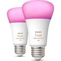 Philips Hue White and Color Ambiance A19 Bulb (1100 lumens) - 2-pack