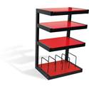 NorStone Designs Esse HiFi Vinyl - Red glass shelves