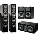 SVS Prime Pinnacle Tower 5.0 Home Theater Speaker System - Piano Gloss Black