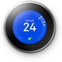 Google Nest Learning Thermostat, 3rd Generation - Silver