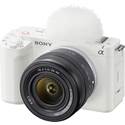 Sony Alpha ZV-E1 Vlog Camera (no lens included) - White/kit with 28-60mm zoom lens