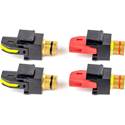 Speaker Snap Keystone Binding Posts - Black/2 pairs