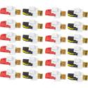 Speaker Snap Keystone Binding Posts - White/12 pairs