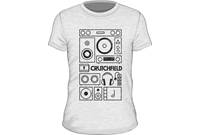 White Crutchfield A/V Stack Shirt (XS)
