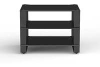 Blok Stax 2G 3-Shelf Collection (Black Glass/High Gloss Black)