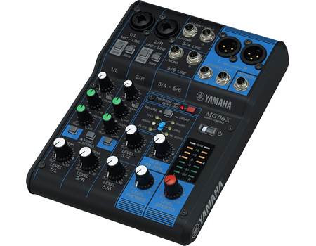 Yamaha MG06X 6-channel mixer — with onboard effects at Crutchfield