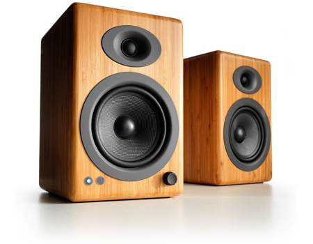 Audioengine A5+ Wireless (Natural Bamboo) Powered stereo speakers