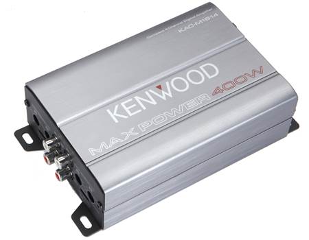 Kenwood KAC-M1814 Compact 4-channel amplifier — 45 watts RMS x 4