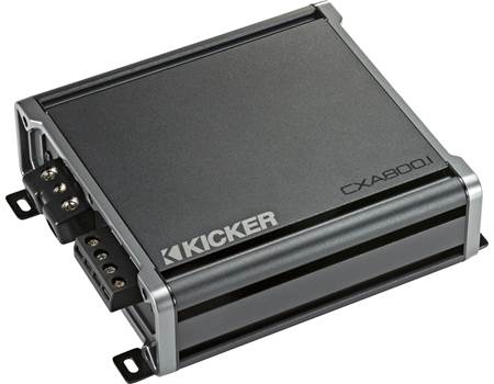 Kicker 46CXA800.1T CX Series mono subwoofer amplifier — 800 watts