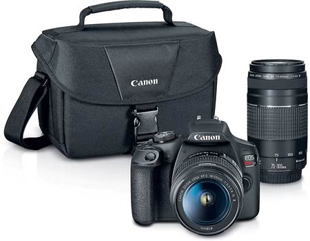 Canon EOS Rebel T7 Two Zoom Lens Kit 24.1-megapixel DSLR camera