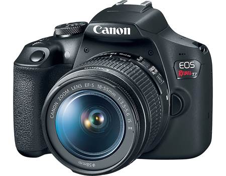 Canon EOS Rebel T7 Kit 24.1-megapixel DSLR camera with Wi-Fi® and