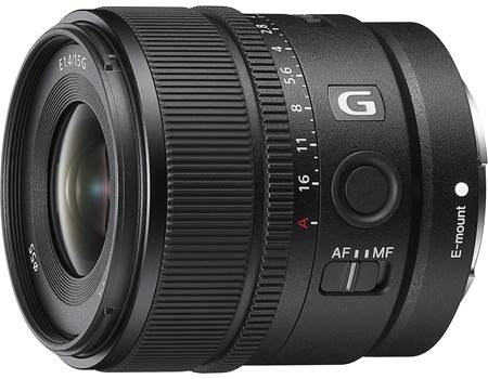 Sony SEL15F14G 15mm f/1.4 Wide-angle prime lens for APS-C sensor