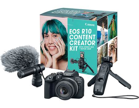 Canon EOS R10 Content Creator Kit R10 mirrorless camera with 18