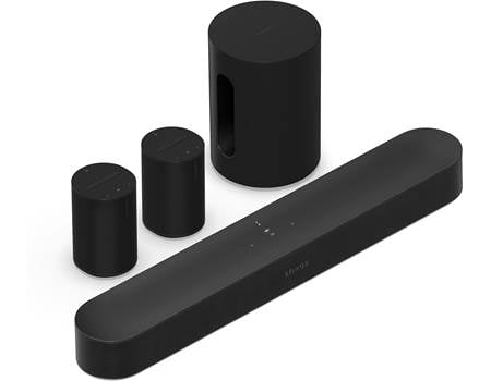 Sonos Beam (Gen 2) + Wall Mount Kit (Black) Powered sound bar