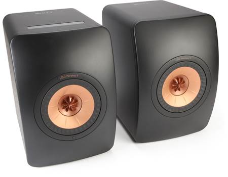 KEF LS50 Wireless II (Carbon Black) Powered stereo speakers with