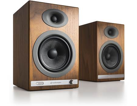 Audioengine HD5 (Walnut) Powered stereo speaker system with