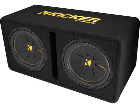 Kicker 43DC122 Ported enclosure with dual 12