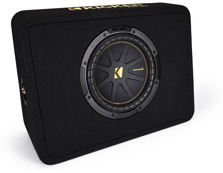 Kicker 48CDF104 Comp Series sealed down-firing enclosure with 10