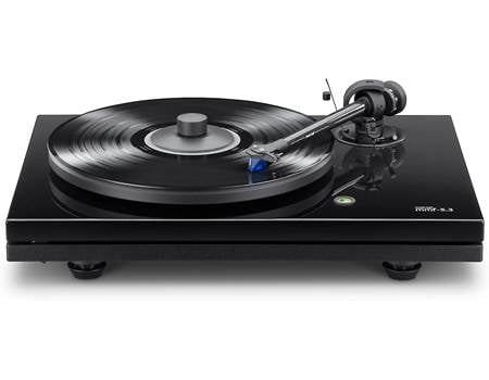 Music Hall MMF-5.3 (Gloss Black) Manual belt-drive turntable with