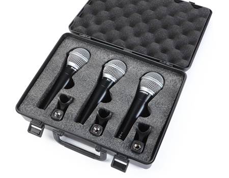 Samson R21 3-pack Three dynamic microphones for vocals or