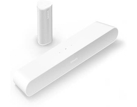 Sonos Ray/Roam 2 Two-room Bundle (White) Sonos Ray sound bar and