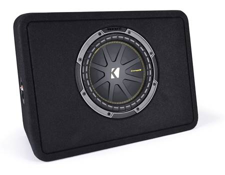 Kicker 50TCWC104 Truck-style 4-ohm ported enclosure with one 10